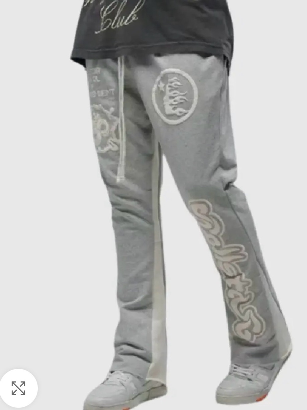 Authentic Hellstar Enlightenment Sweatpants Grey